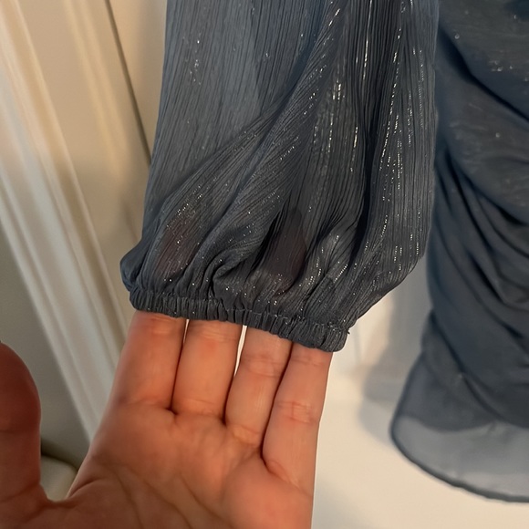 Shimmery Blue Dress - Picture 6 of 8